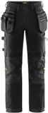 Fristads Werkbroek Flex voor vakmensen, stretchbroek 2800 Gstt 300586 Zwart Katoen Mannen Maat 25