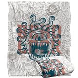 DUNGEONS AND DRAGONS Retro Beholder Silky Touch Super Zachte Sprei Deken 152 x 127 cm