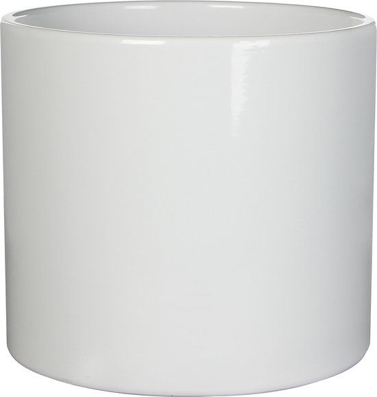 Mica Decorations Era Bloempot - H26 x Ø28 cm - Wit