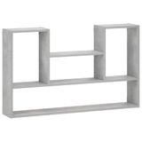 vidaXL Wandplank Betongrijs 100 x 17 x 60 cm Bewerkt hout