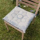 PETTI Artigiani Italiani - Keukenstoelkussens, set van 6 kussens voor keukenstoelen, keukenstoelhoezen van microvezel met digitale print en veters, 100%