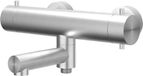 IVY Concord Badthermostaatkraan Opbouw met Wegdraaibare Baduitloop en Omstel - Geborsteld RVS 316