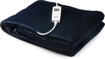 Domo DO637ED elektrische bovendeken - 1 persoons - blauw