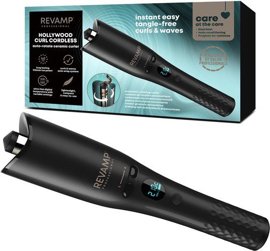 Revamp iGen Progloss Automatische roterende krultang - Draadloos - Hollywood Curl