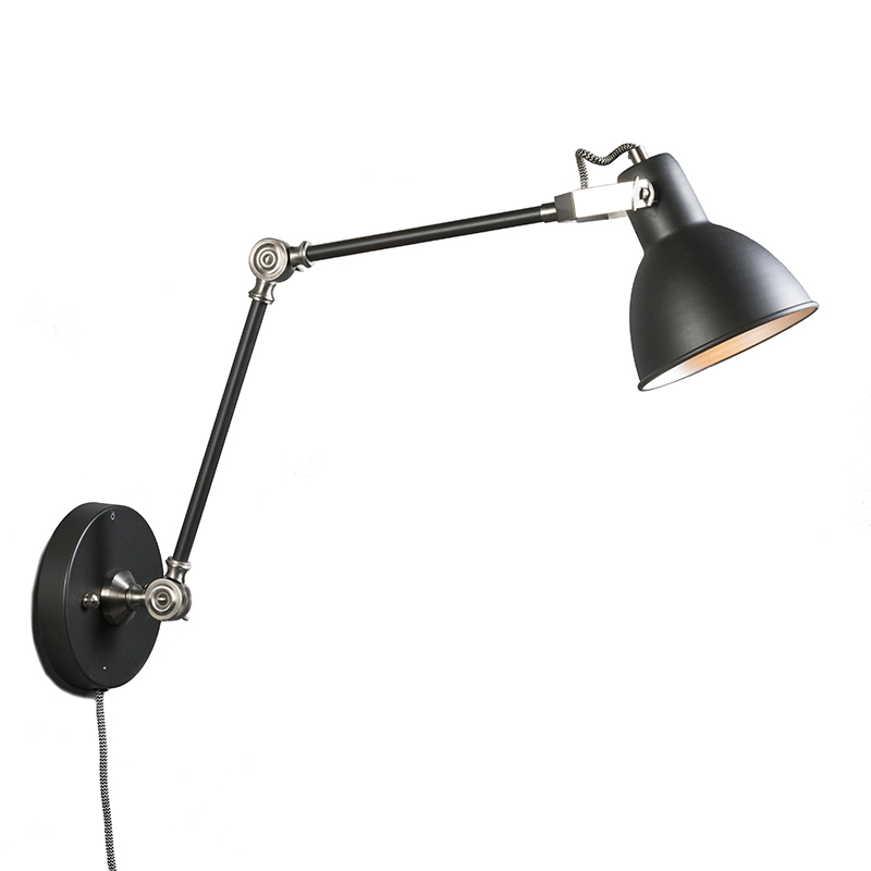 QAZQA Wandlamp Dazzle lang grijs