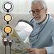 Loupe 5x/15x avec lumière, mains libres, rechargeable, pour seniors