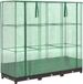 vidaXL Verhoogde Plantenbak met Kashoes - 120x40x123 cm - Rattanlook - Groen