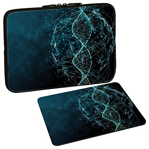 Pedea Design beschermhoes notebook tas 10,1 inch / 13,3 inch / 15,6 inch / 17,3 inch 13,3 inch + Mauspad DNA Strings