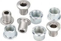 Bladboutset buitenblad M8x8,5 Shimano FC-M430/390/Diversen (4 Stuks) - Zilver