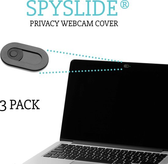 Spyslide Â® Premium Webcam Cover 3-Pack Zwart Geschikt voor Laptops Macbooks Tablets & Smartphones