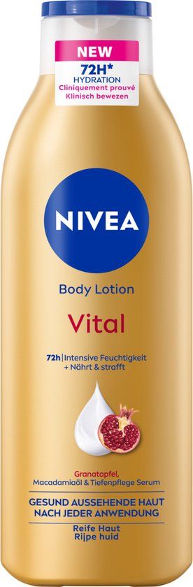 NIVEA Vital Bodylotion - 250 ml - 72 uur hydratatie - Lotion met granaatappelextract