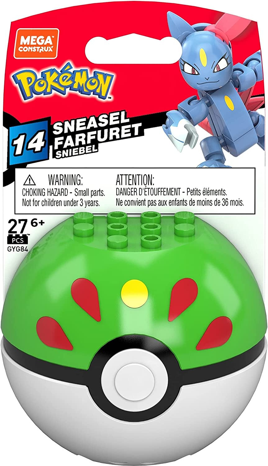 Mattel Mega Construx Pokemon - Sneasel in Friend Ball