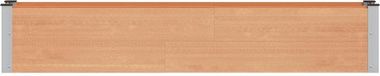 vidaXL Verhoogde plantenbak, bruin, 200 x 30 x 36 cm, WPC en Aluminium