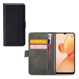Mobilize Telefoonhoesje geschikt voor Realme C31 Hoesje | Mobilize Classic Gelly Wallet Bookcase Portemonnee | Pasjeshouder voor 2 Pasjes | Telefoonhoesje voor Pinpas / OV Kaart / Rijbewijs - Zwart