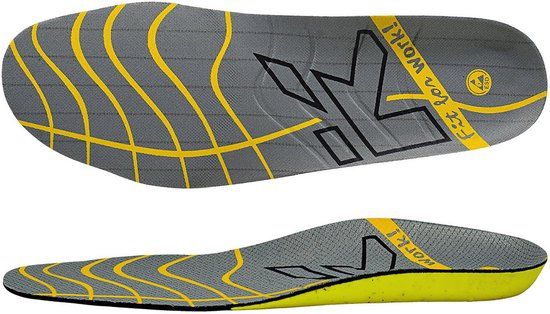 HKS K1000 inlegzolen maat 42 Unisex Grijs, Geel