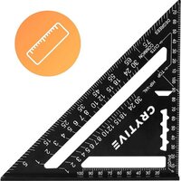 Metalen Winkelhaak - 26 cm - Zwart - Aluminium - Speed Square - Blokhaak