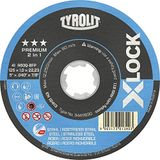 TYROLIT X-LOCK slijpschijf staal/inox recht Premium*** 125 x 1,0 mm Inhoud: 25 stuks