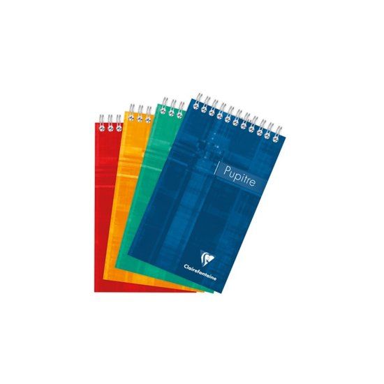 Clairefontaine 8642C Notitieboek A6 Cahier Spiraalgebonden Softcover Ruitjes (5 x 5 mm) Assorted colours 90 g/m²