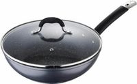 Masterpro Wokpan met deksel Home Edition Ø28x8cm Aluminium