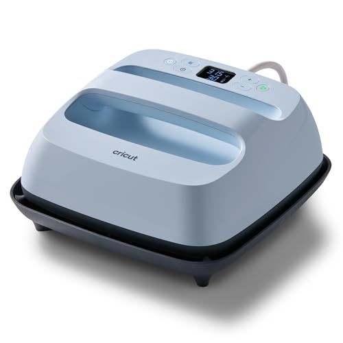 Cricut EasyPress 3 | 25 cm x 25 cm (12" x 10") Warmteplaat voor sweatshirts, dekens, banners en meer te gebruiken met opstrijkbaar vinyl (HTV), verwarmt tot 205 °C (600 °F) | Zen Blue