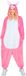 W WIDMANN MILANO Party Fashion - Jumpsuit voor volwassenen, roze pluche overall met capuchon, dierenkostuum voor carnaval