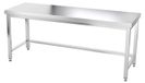 GOLDINOX Plan de travail en acier inoxydable, 2000 x 500 mm, avec renfort, PREMIUM