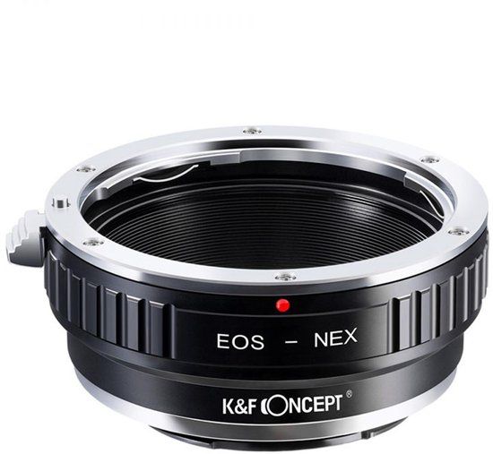 K&F Lens Adapterring compatibel met Canon EOS naar Sony E-mount, zwart
