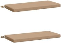 vidaXL - 2-delige Bankkussens SOEST - 100% Polyester - Zand