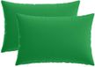 vidaXL - Kussensloop - 2 stuks - HEERLEN - Groen - 30 x 50 cm - Polyester