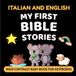 Italian and English My First Bible Stories High Contrast Baby Book