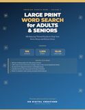 Large Print Word Search for Adults and Seniors: 100 Relaxing Themed Puzzles to Keep Your Brain Sharp and Relieve Stress: A Brain-Training Activity ... and Easy-to-Read Large Print Format