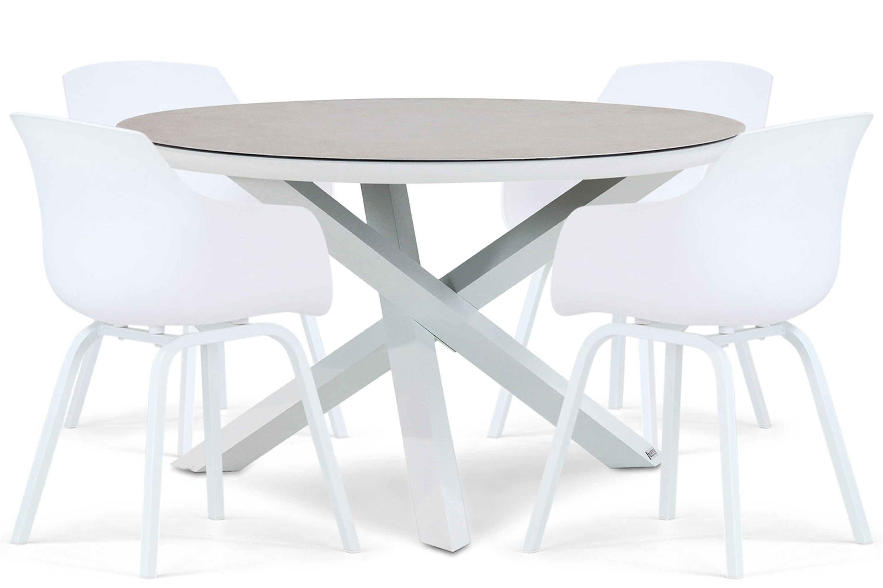 Lifestyle Garden Furniture Lifestyle Salina/Livorno 125 cm dining tuinset 5-delig