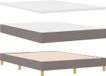 vidaXL Boxspringbed met hoofdeinde, taupe, 200 x 140 cm, stof