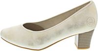 Rieker Leren ballerina met hak Lagro Zilver