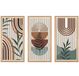 Unyqoos Houten geometrische wanddecoratie bruin