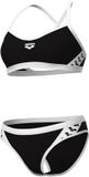 ARENA | W Icons Bikini Cross Back Solid black-white (Maat - 34)