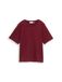 Tom Tailor - T-shirt van katoen - Maat XL - plum red irregular stripe