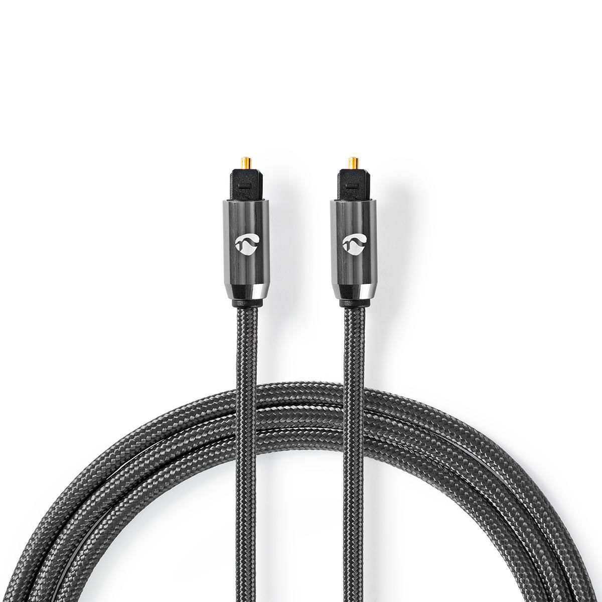 Nedis Optische Audio Kabel - 3m - Toslink - Grijs