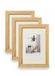 walther design Home HO824H3 Fotolijsten, naturel, 18 x 24 cm, houten frame, verpakking van 3