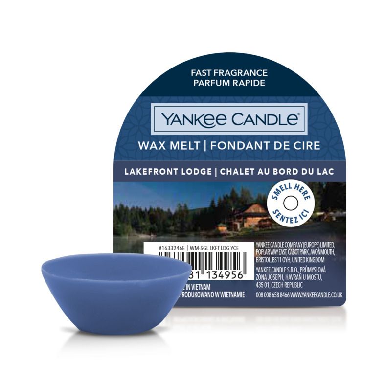 Yankee Candle Lakefront Lodge Wax Melt - Blue, Round