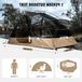 Ultralichte tent voor één persoon in camouflage - eenvoudig op te bouwen - avontuurlijke tent - muggenbescherming - waterdicht kamperen voor beginners
