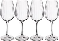 Mikasa Menaje Mikasa Witte Wijnglazen, Set van 4 Stuks, 0.35 L, Loodvrij Glas - Treviso