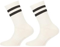 Yellow Moon sportsokken - wit (set van 2)