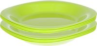 Plasticforte Bordjes - 8 stuks - Dia 21 cm - Limegroen - Kunststof