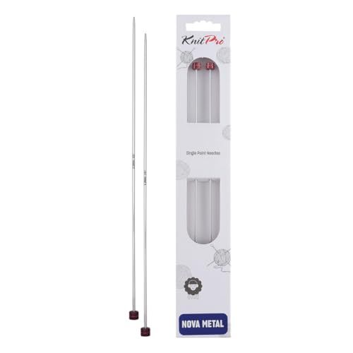 KnitPro Nova Breinaalden – 40 cm x 2,25 mm Breinaalden met één uiteinde