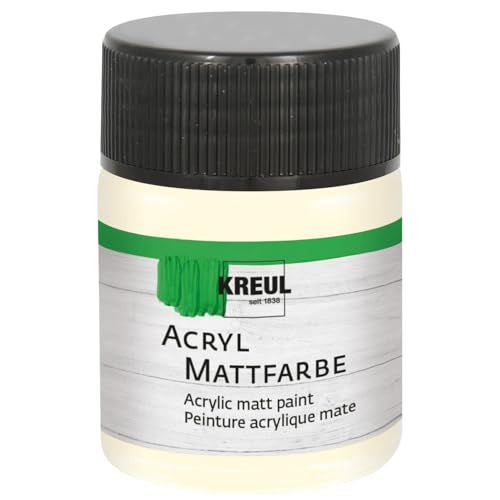 KREUL 75557 - Matte acrylverf, ivoor, 50 ml