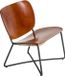 Functionals Miller Fauteuil Zwart Frame Cognac Leer