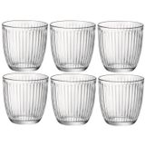 BORMIOLI ROCCO 12x Stuks waterglazen/sapglazen transparant 290 ml - Glazen / drinkglazen
