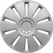 HP Autozubehör GRID Wieldoppen R16 Zilver 1 stuk(s)