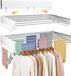 Étagère murale pliable et extensible - Blanc 100 cm
